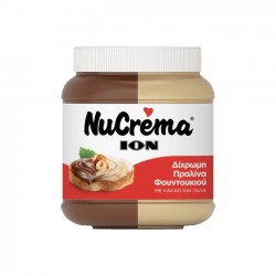 NUCREMA 380G ΠΡΑΛΙΝΑ ΔΙΧΡΩΜΗ /ΠΛΑΣΤΙΚΟ
