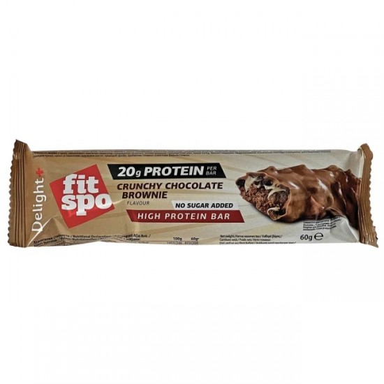 FITSPO 60G PROTEIN BAR 20g CRUNCHY CHOCO BROWNIE