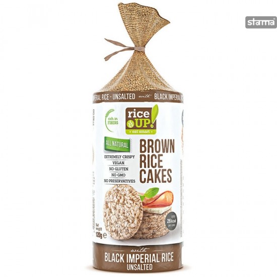 (-10%)RICE UP! CAKES 120G ΧΩΡ ΓΛΟΥΤΕΝΗ BLACK IMPERIAL ΧΩΡΙΣ ΑΛΑΤΙ