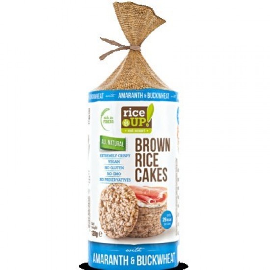 (-10%)RICE UP! CAKES 120G ΧΩΡ ΓΛΟΥΤΕΝΗ ΜΕ ΑΜΑΡΑΝΤΟ & ΦΑΓΟΠΥΡΟ
