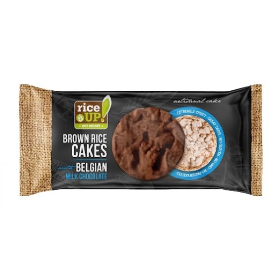 RICE UP! CAKES 90G ΧΩΡ ΓΛΟΥΤΕΝΗ ΜΕ ΒΕΛΓ ΣΟΚΟΛ ΓΑΛΑΚΤΟΣ
