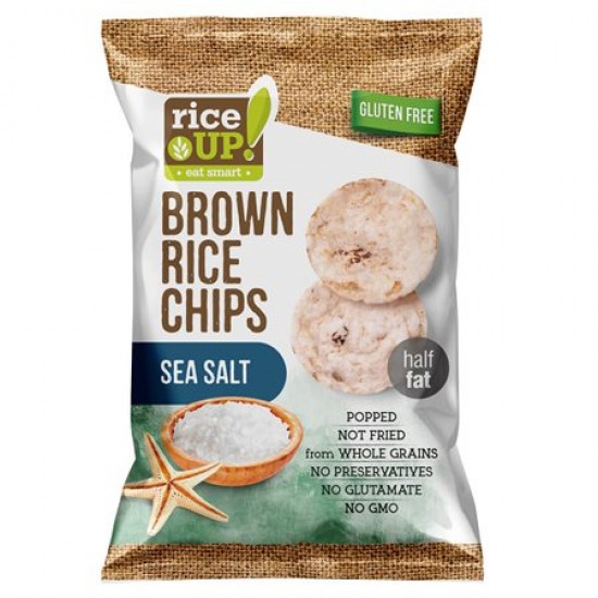 RICE UP! CHIPS 60G ΧΩΡ ΓΛΟΥΤΕΝΗ SEA SALT