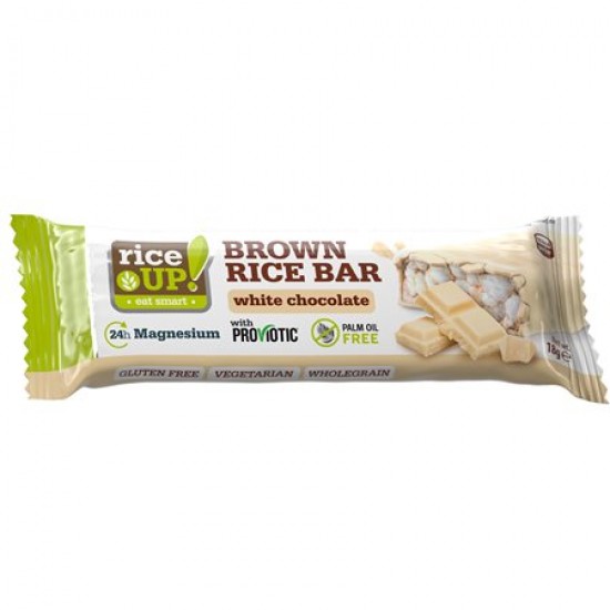 RICE UP! BAR 18G ΧΩΡ ΓΛΟΥΤΕΝΗ WHITE CHOCO