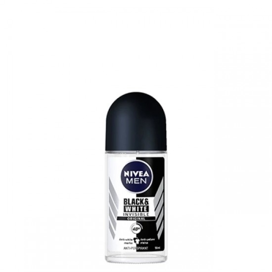(-45%)NIVEA 50ML DEO ROLL ON INVIS BLACK&WHITE / ΑΝΔΡΙΚΟ