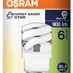 (-60%)OSRAM ENERGY SAVING LAMPS, CAP E27, 15W