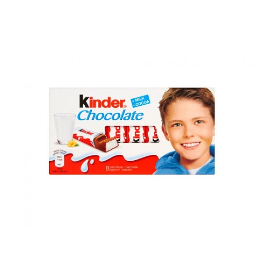 KINDER 100G / 8-ΤΜΧ ΓΕΜΙΣΤΕΣ ΣΟΚΟΛΑΤΕΣ ΓΑΛΑΚΤΟΣ
