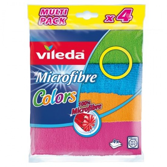 VILEDA MICROFIBRE COLORS 4-TMX ΠΕΤΣΕΤΑ