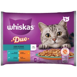 WHISKAS DUO 85GX4 ΣΤΕΡΙΑ & ΘΑΛΑΣΣΑ ΖΕΛΕ /ΦΑΚ