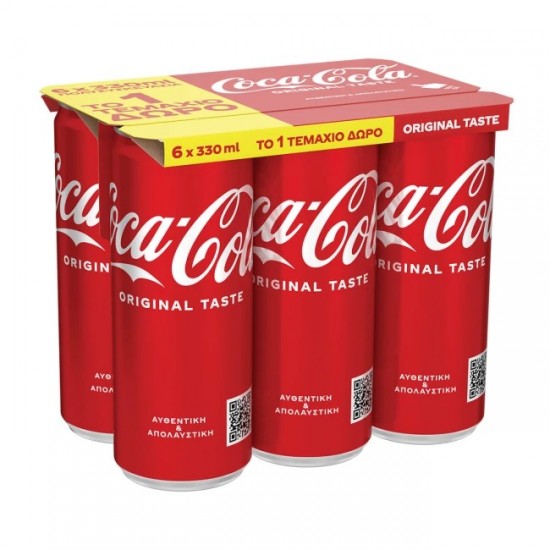 COCA COLA 330MLx5(+1free) SLEEK KC