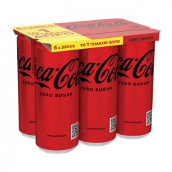 COCA COLA ZERO 330MLx5(+1free) SLEEK KC
