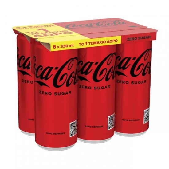 COCA COLA ZERO 330MLx5(+1free) SLEEK KC