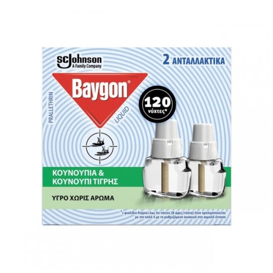 BAYGON 36MLx2 ΥΓΡΟ 120 ΝΥΧΤΕΣ / ΑΝΤΑΛΛΑΚΤΙΚΑ