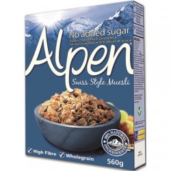 ALPEN 560G MUESLI NO SUGAR ADDED ALPEN 560G MUESLI NO SUGAR ADDED