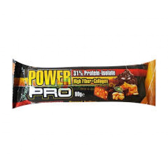 POWER PRO 80G PROTEIN BAR PEANUT ΦΥΣΤΙΚΟΒΟΥΤΥΡΟ