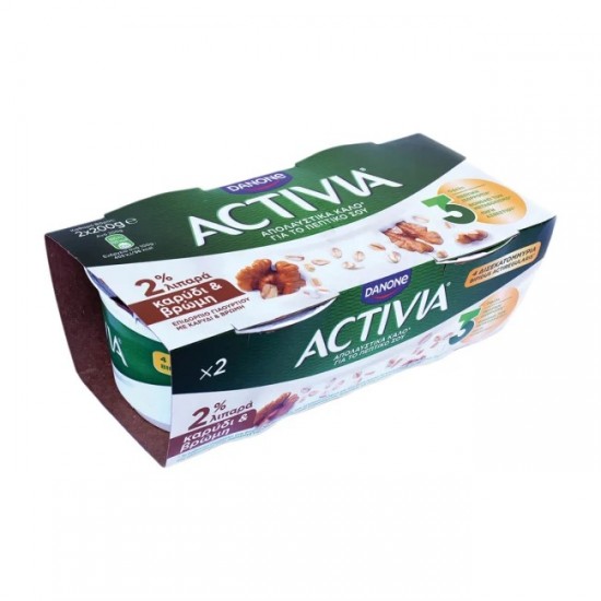 DANONE ACTIVIA 200Gx2 ΕΠΙΔ.ΓΙΑΟΥΡ ΚΑΡΥΔΙ ΒΡΩΜΗ