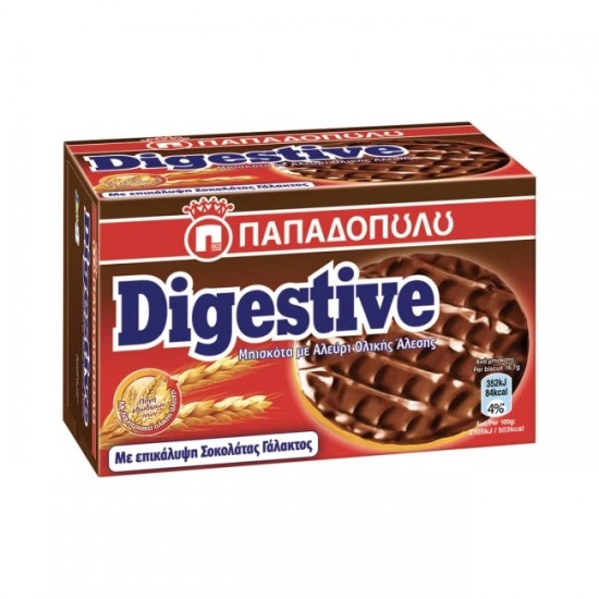 ΠΑΠΑΔΟΠΟΥΛΟΥ 200G DIGESTIVE ΣΟΚΑΛΑΤΑ ΓΑΛΑΚΤΟΣ