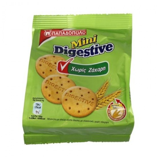 ΠΑΠΑΔΟΠΟΥΛΟΥ 70G MINI DIGESTIVE ΧΩΡΙΣ ΖΑΧΑΡΗ