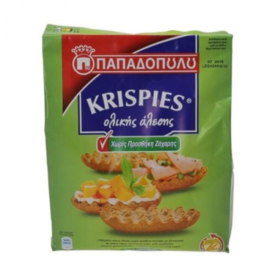 ΠΑΠΑΔΟΠΟΥΛΟΥ KRISPIES 200G ΧΩΡΙΣ ΖΑΧΑΡΗ