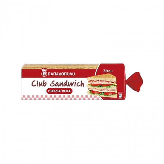 ΠΑΠΑΔΟΠΟΥΛΟΥ 950G ΨΩΜΙ ΣΙΤΟΥ CLUB SANDWICH