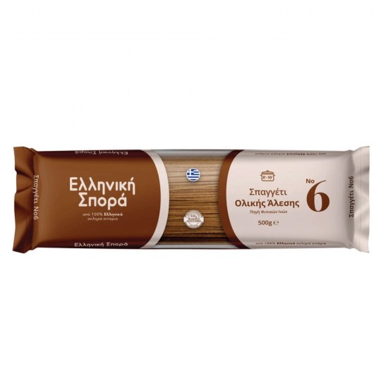 ΕΛΛΗΝΙΚΗ ΣΠΟΡΑ 500G ΣΠΑΓΓΕΤΙ  No6 ΟΛΙΚΗΣ ΑΛΕΣΗΣ