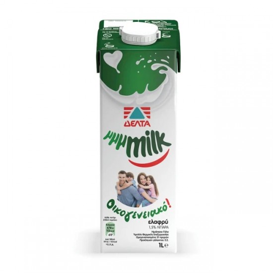 ΔΕΛΤΑ 1L MMMILK ΓΑΛΑ ΟΙΚΟΓΕΝΕΙΑΚΟ 1,5% ΛΙΠ (ΧΑΡΤΙΝΟ)