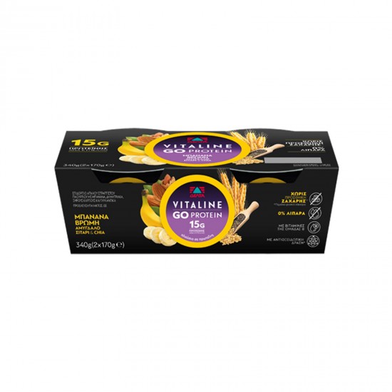 --ΔΕΛΤΑ 170Gx2 VITALINE 0% GO PROTEIN ΜΠΑΝΑΝΑ ΒΡΩΜΗ