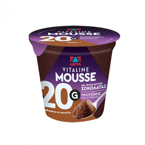 ΔΕΛΤΑ 200G VITALINE MOUSSE ΜΑΥΡΗ ΣΟΚΟΛΑΤΑ