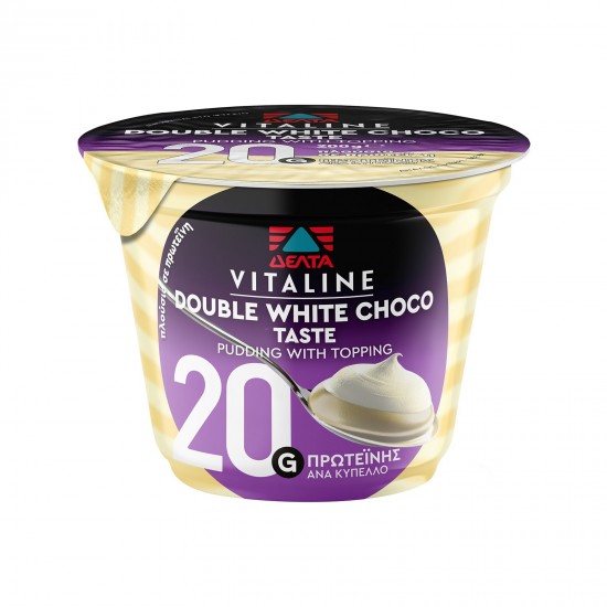 ΔΕΛΤΑ 200G VITALINE PUDDING PROT DOUBLE WHITE CHOCO