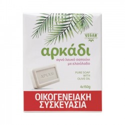 ΑΡΚΑΔΙ 150Gx4 ΠΛΑΚΕΣ ΛΕΥΚΟ ΣΑΠΟΥΝΙ