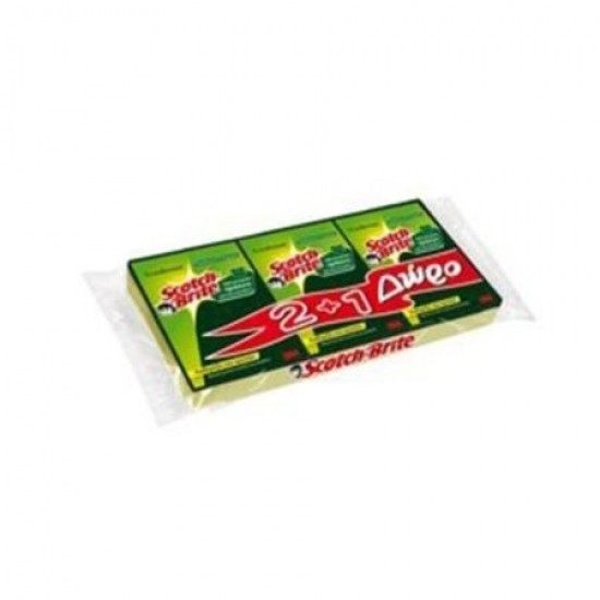 --SCOTCH BRITE (2+1 free) ΣΦΟΥΓΓ ΜΙΚΡΟ ΠΡΑΣΙΝΟ ΠΟΛΥ ΔΥΝΑΤΟ