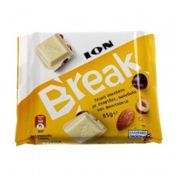BREAK 85G ΣΟΚΟΛΑΤΑ ΛΕΥΚΗ ΜΕ ΣΤΑΦ/ΑΜΥΓ/ΦΟΥΝΤ