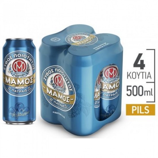 ΜΑΜΟΣ 500MLx4 ΜΠΥΡΑ ΚΟΥΤΙ