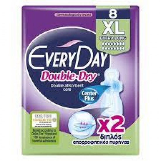 EVERYDAY ΣΕΡΒΙΕΤΕΣ 8ΤΕΜ DOUBLE DRY EXTRA LONG