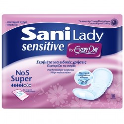 (-40%)SANI LADY SENS 10-ΤΜΧ ΣΕΡ ΕΙΔ. ΧΡΗΣ No5 SUPER