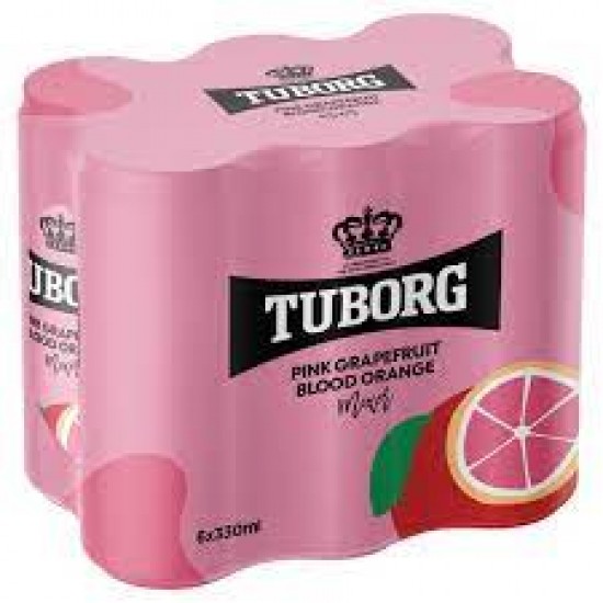 (-15%)TUBORG 330MLx6 PINK GRAPEFRUIT SODA SLEEK (-15%)TUBORG 330MLx6 PINK GRAPEFRUIT SODA SLEEK