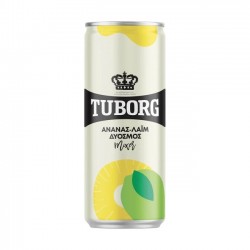 TUBORG 330ML PINAPPLE SODA SLEEK