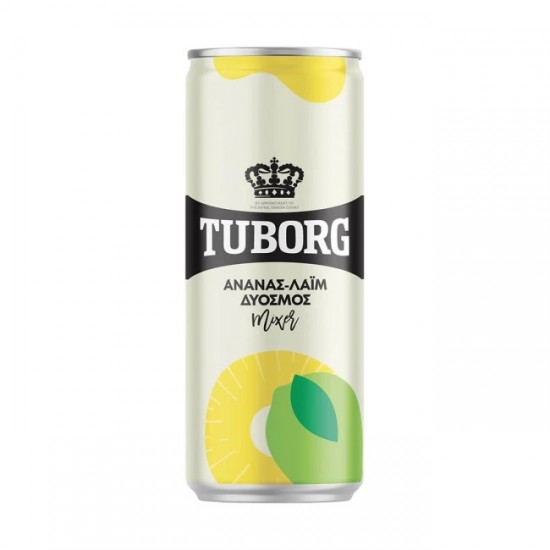 TUBORG 330ML PINAPPLE SODA SLEEK