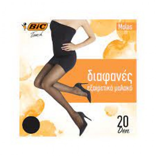 BIC ΚΑΛΣΟΝ 20D MOLAS ΜΑΥΡΟ SMALL