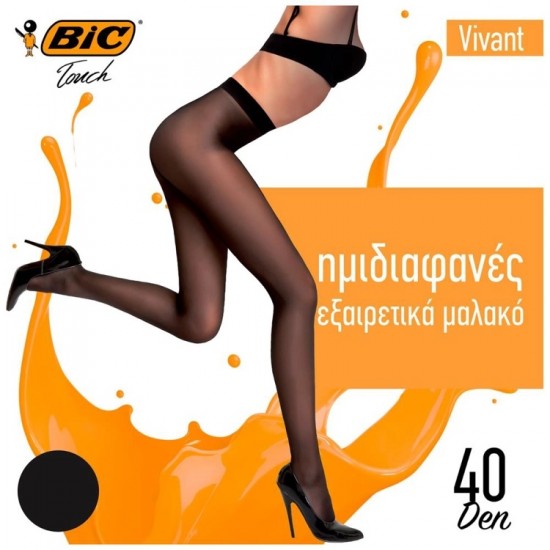 BIC ΚΑΛΣΟΝ 40D VIVANT ΜΑΥΡΟ SMALL