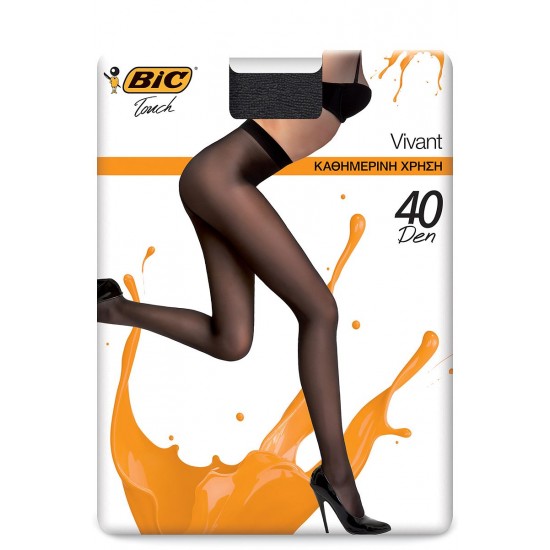 BIC ΚΑΛΣΟΝ 40D VIVANT ΜΑΥΡΟ SMALL