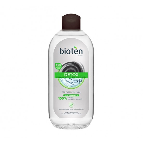 BIOTEN 400ML MICELLAR WATER DETOX CHARC