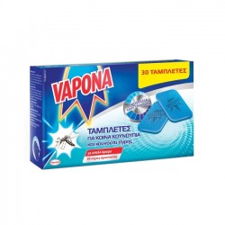 VAPONA 30-ΤΜΧ ΑΝΤΙΚΟΥΝΟΥΠΙΚΕΣ ΤΑΜΠΛΕΤΕΣ