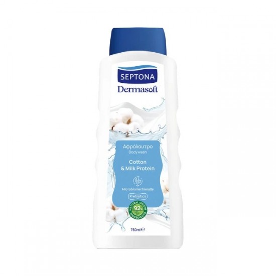 (-55%)SEPTONA 750ML DERMASOFT ΑΦΡΟΛ/ΡΟ COTTON & MILK PROT