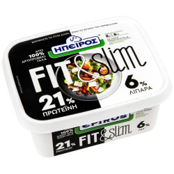 ΗΠΕΙΡΟΣ 350G FIT & SLIM ΛΕΥΚΟ ΤΥΡΙ ΣΕ ΑΛΜΗ /ΤΑΠΕΡ