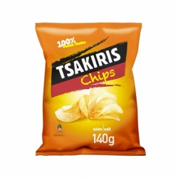 (-25%)ΤΣΑΚΙΡΗΣ 140G CHIPS ΜΕ ΑΛΑΤΙ