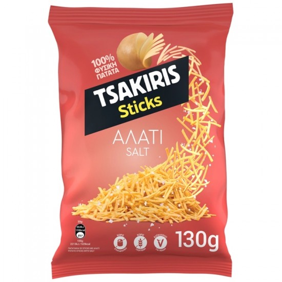 (-20%)ΤΣΑΚΙΡΗΣ 130G STICKS ΜΕ ΑΛΑΤΙ