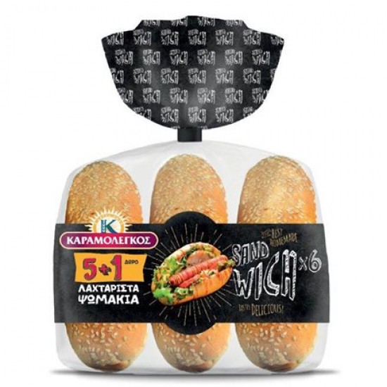 ΚΑΡΑΜΟΛΕΓΚΟΣ 480G (5+1FREE) ΨΩΜΑΚΙΑ ΣΑΝΤΟΥΙΤΣ