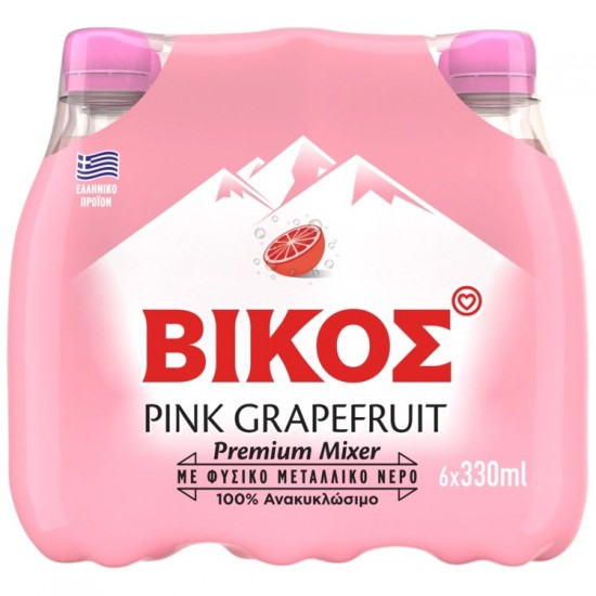 ΒΙΚΟΣ 330MLx6 PINK GRAPEFRUIT / PET