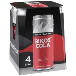 (-20%)ΒΙΚΟΣ COLA 330MLx4 ZERO / ΚΟΥΤΙ