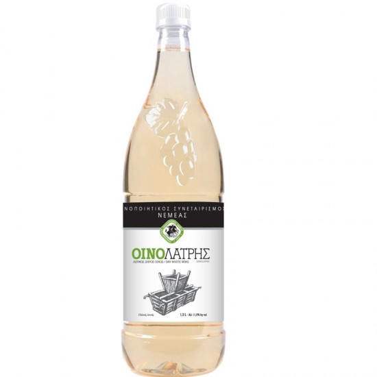 (-30%)ΟΙΝΟΛΑΤΡΗΣ 1,5L ΛΕΥΚΟΣ ΞΗΡΟΣ PET